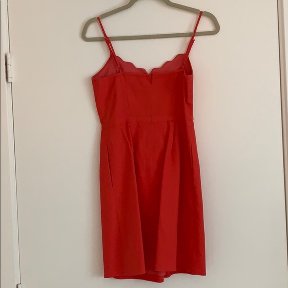 J. Crew red scalloped dress - Picture 3 of 6